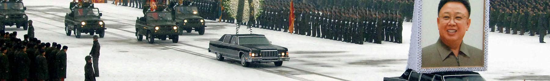 Kim Jong-il’s funeral procession in 2011 in Pyongyang, North Korea.
