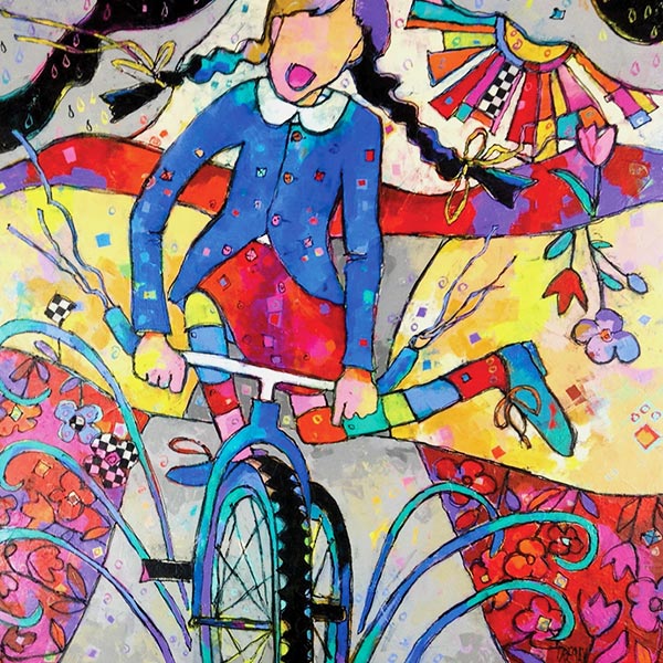 Susan Webb Tregay, My Fearless Future, acrylic
